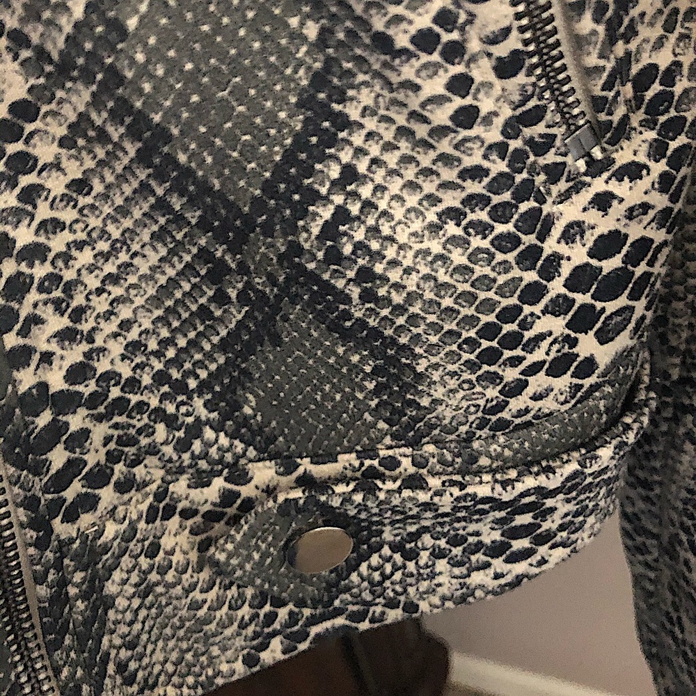 Nwot Fate Python Moto Jacket - image 5